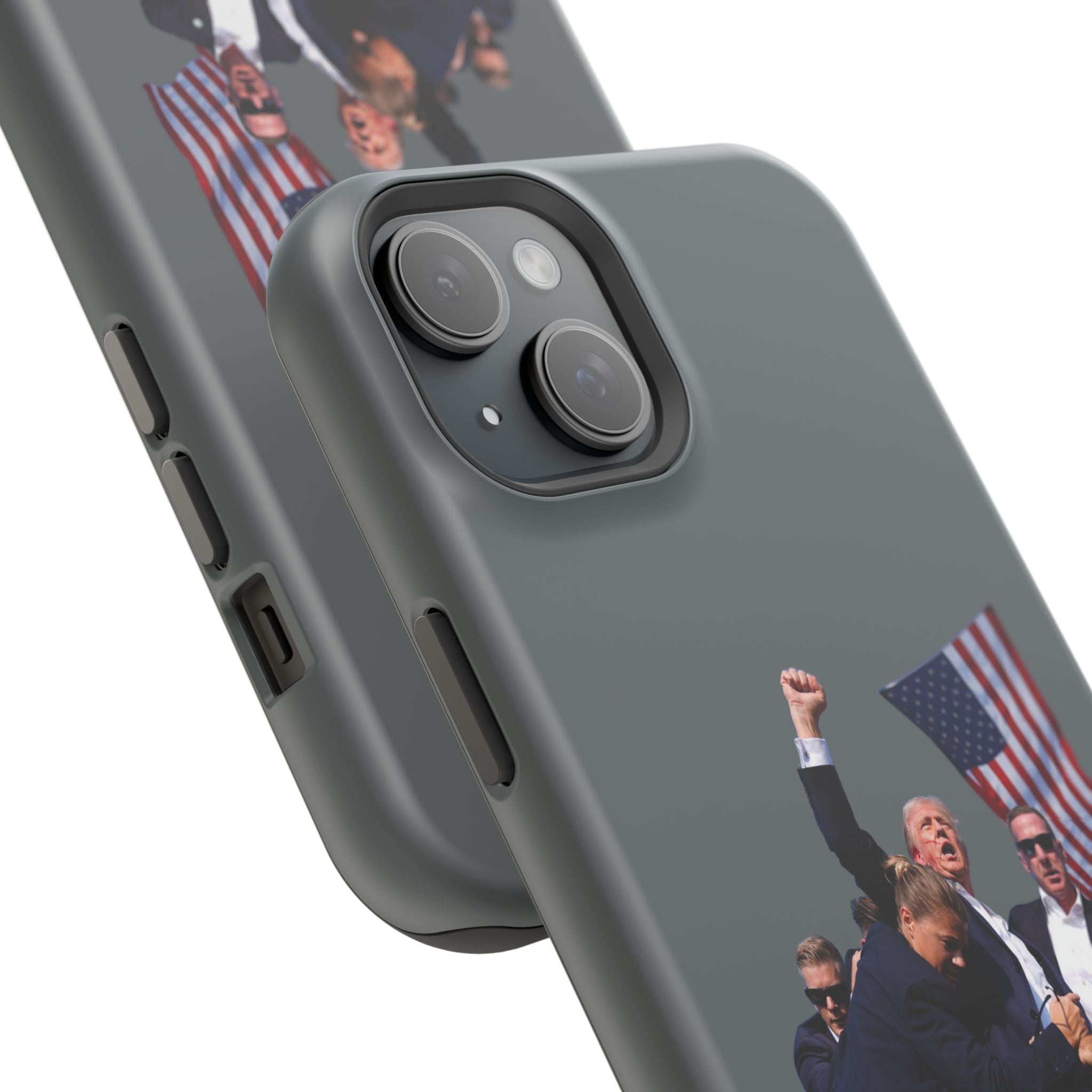 Trump 2024 Magnetic Tough Case Grey