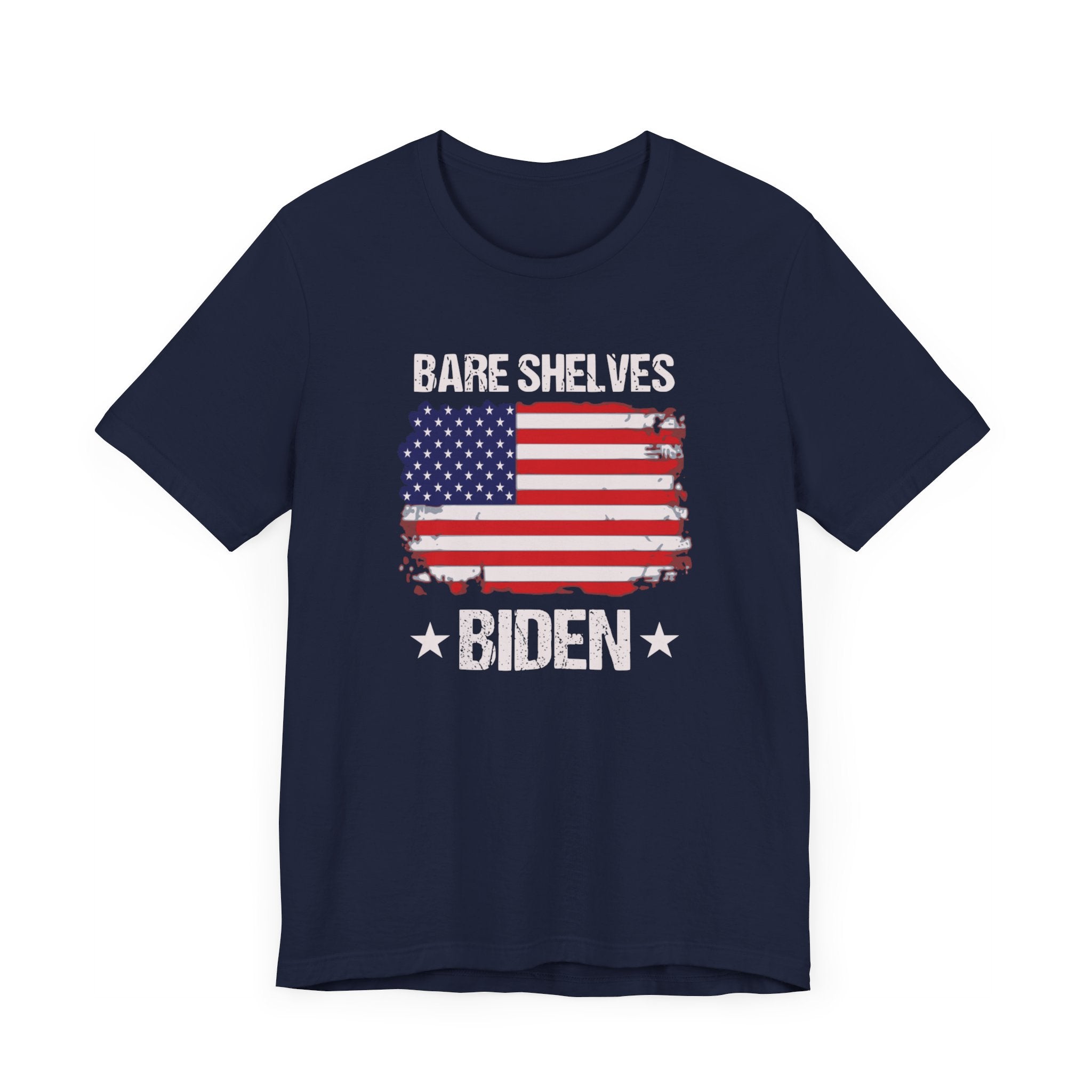 Bare Shelves Biden USA Flag