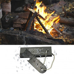 Fire Starter, Magnesium Survival Flint Tool Emergency Survival Kits Waterproof Firestarter for Camping/Hiking/Emergency - 3Pack