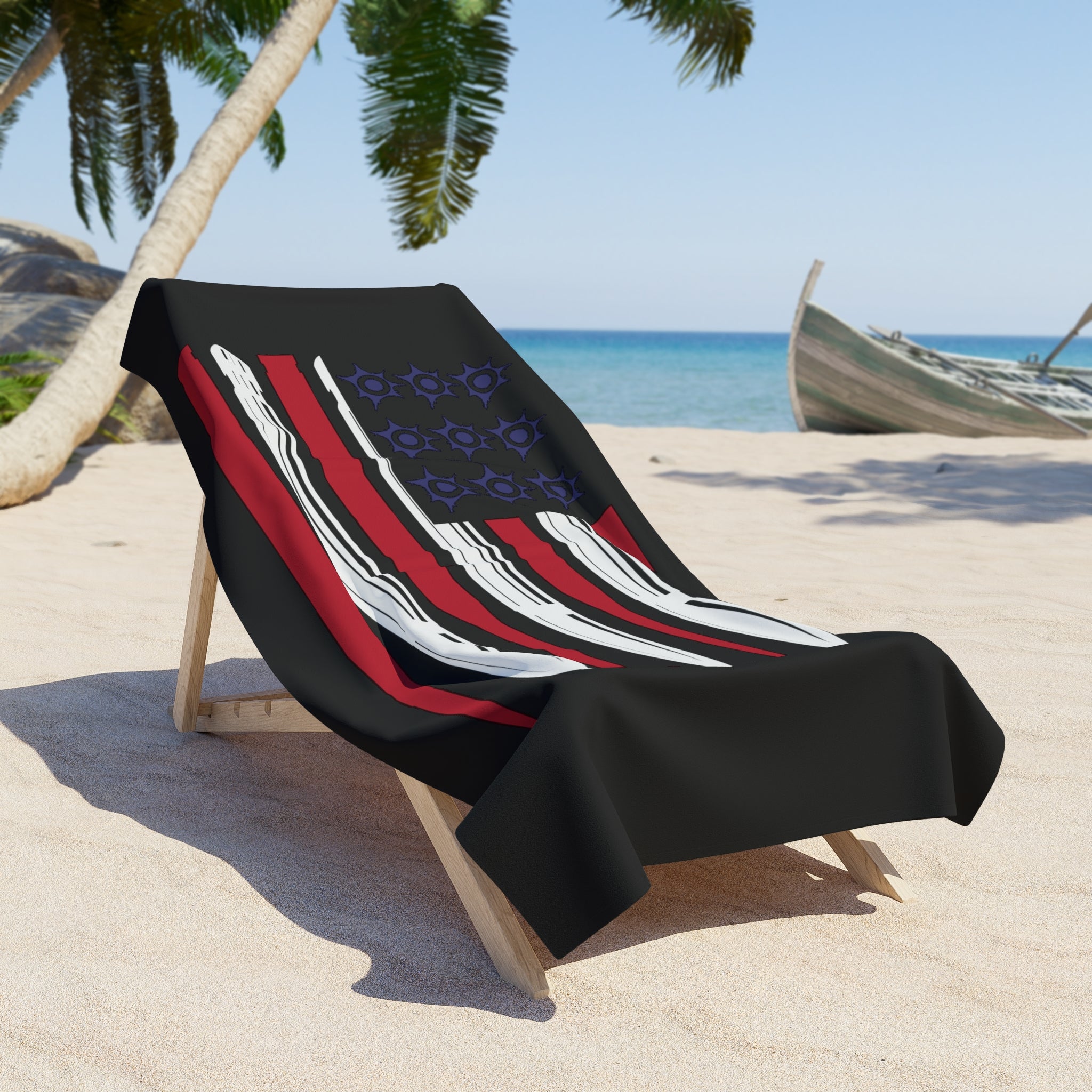 USA Bullet Flag Beach Towel (Colors)