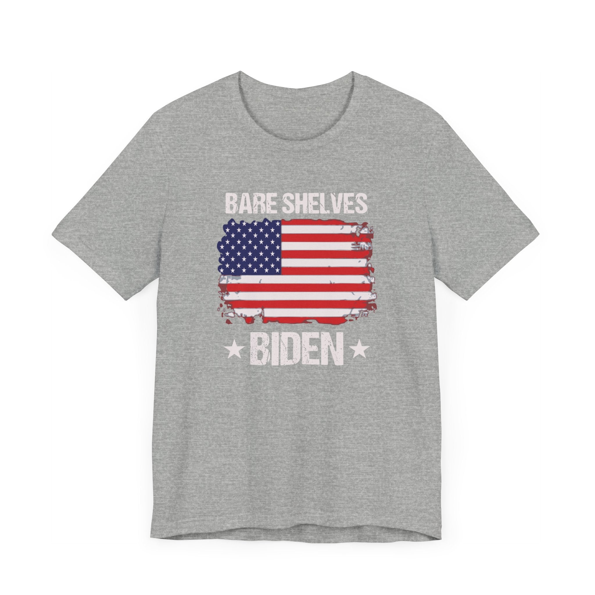 Bare Shelves Biden USA Flag