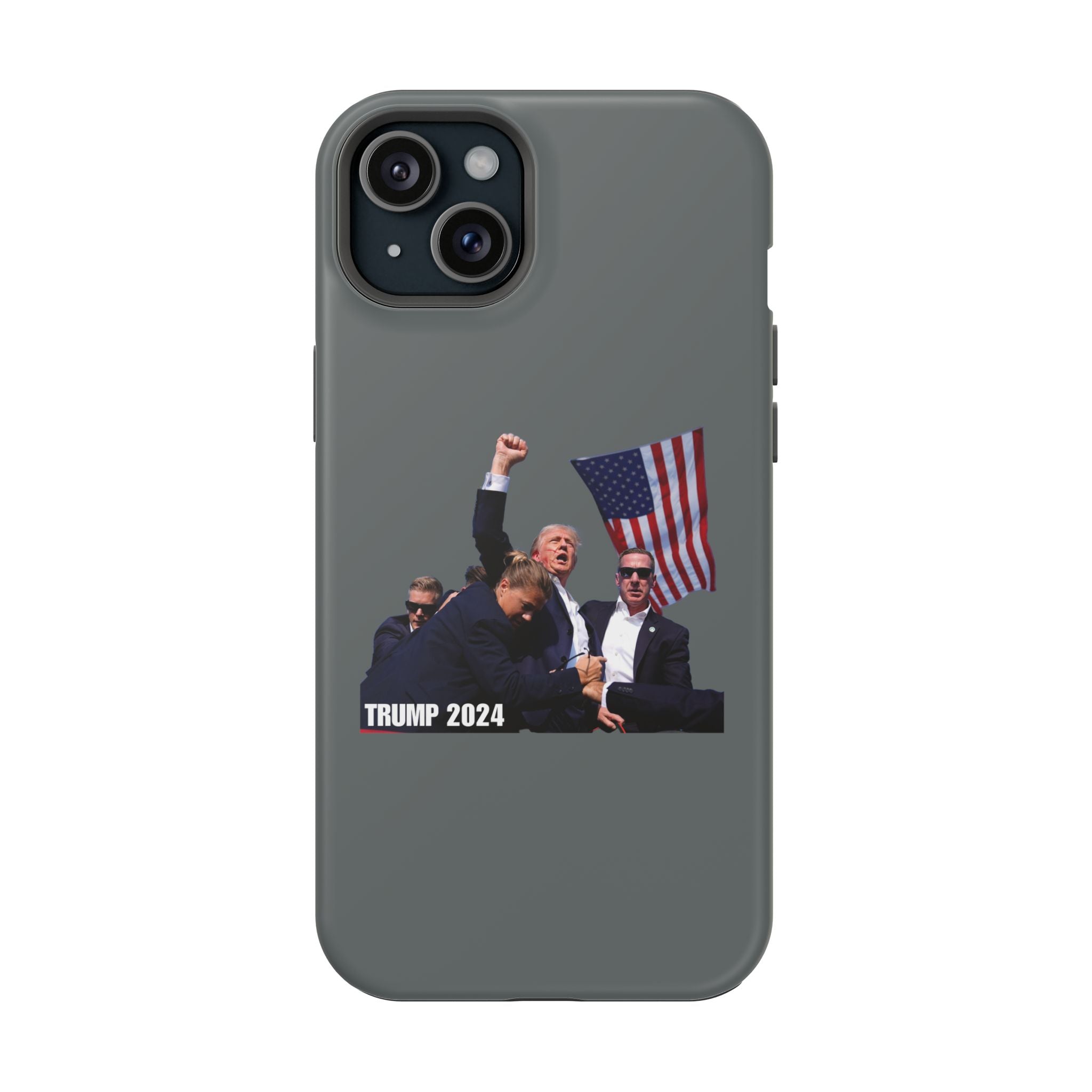 Trump 2024 Magnetic Tough Case Grey