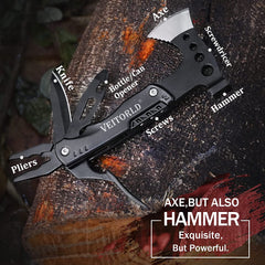 Gifts for Men Dad Husband, Unique Anniversary Birthday Gifts Idea for Men Him, Multitool Axe Hammer Camping Accessories, Survival Gear and Equipment, Cool Hunting Fishing Hiking Presents